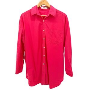 The Frankie Shop Melody Shirt XS/S Oversized Organic Cotton Poplin Pink FLAW